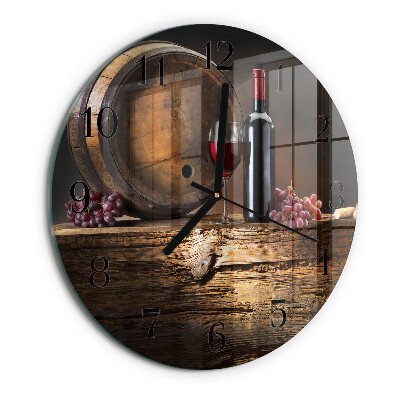 Round wall clock Grapes for Wine