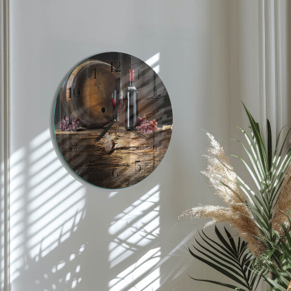 Round wall clock Grapes for Wine