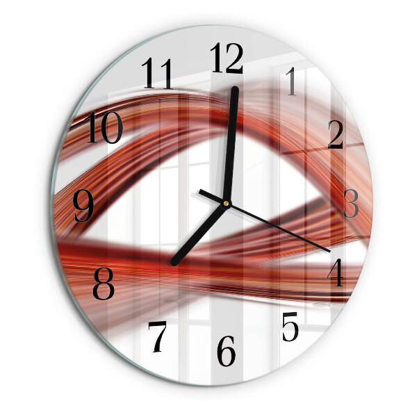 Round wall clock Abstract Lines