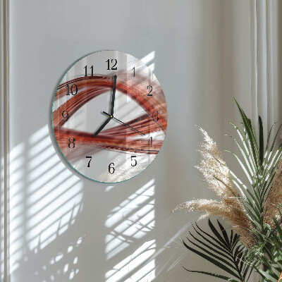 Round wall clock Abstract Lines