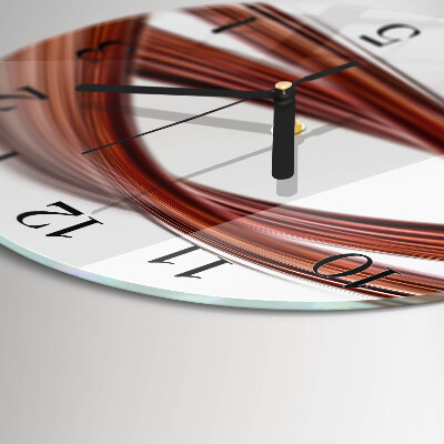 Round wall clock Abstract Lines