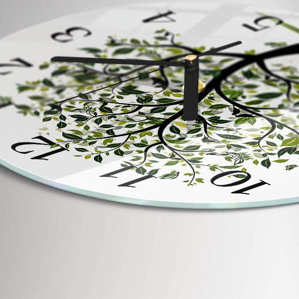 Round wall clock Tree