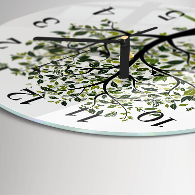 Round wall clock Tree