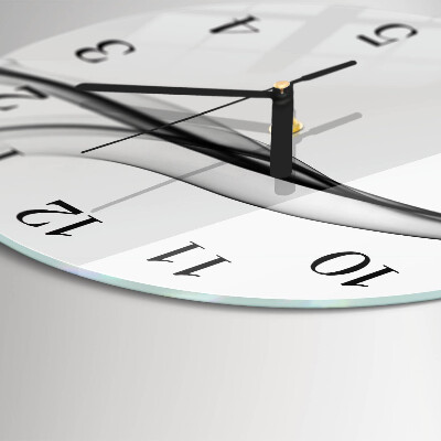 Round wall clock Abstract Smoke
