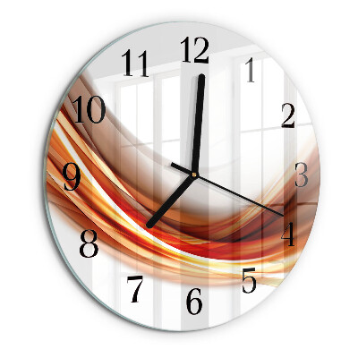 Round wall clock Abstract Lines