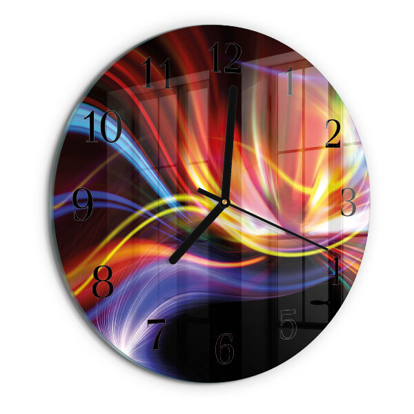 Round wall clock Abstract Art