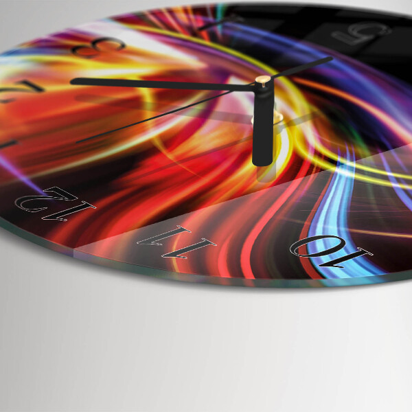 Round wall clock Abstract Art