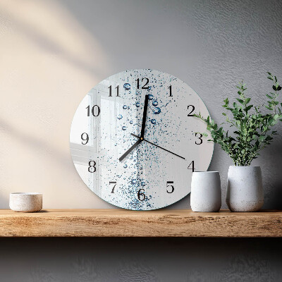 Round wall clock Water