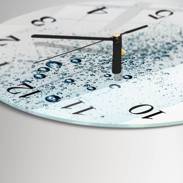 Round wall clock Water