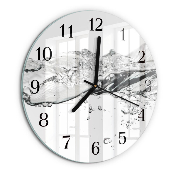 Round wall clock Water