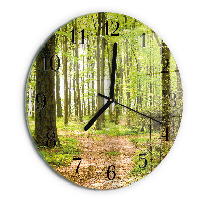 Round wall clock Forest