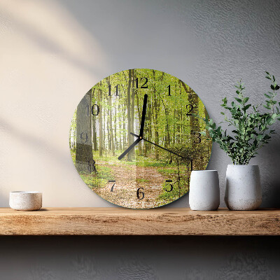 Round wall clock Forest