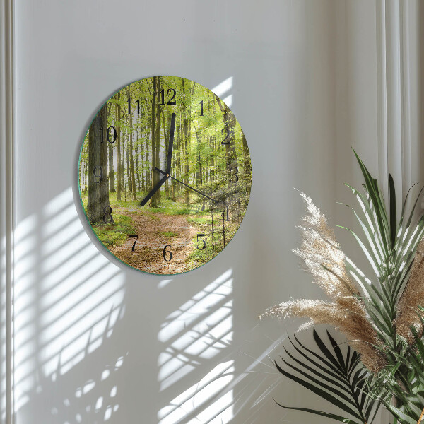 Round wall clock Forest
