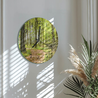 Round wall clock Forest