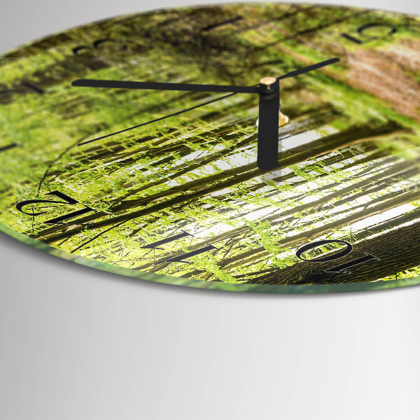 Round wall clock Forest