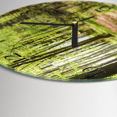 Round wall clock Forest