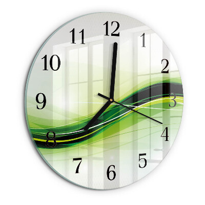 Round wall clock Abstract Lines