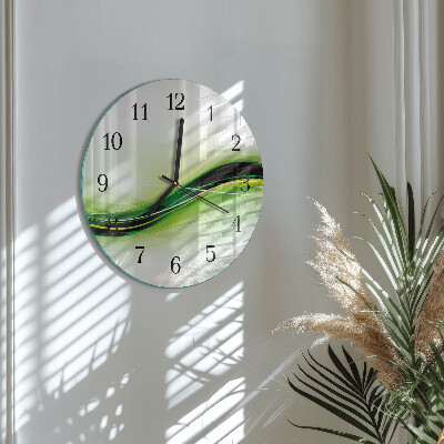 Round wall clock Abstract Lines