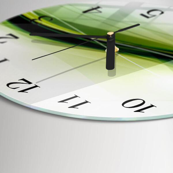 Round wall clock Abstract Lines