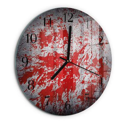 Round wall clock Stains