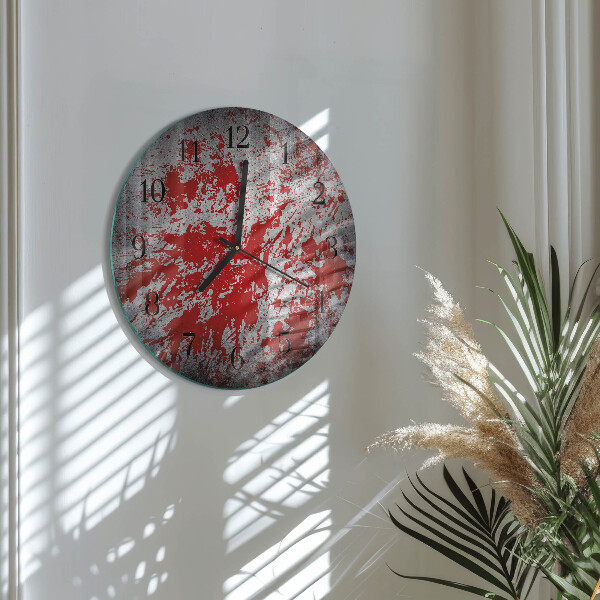 Round wall clock Stains