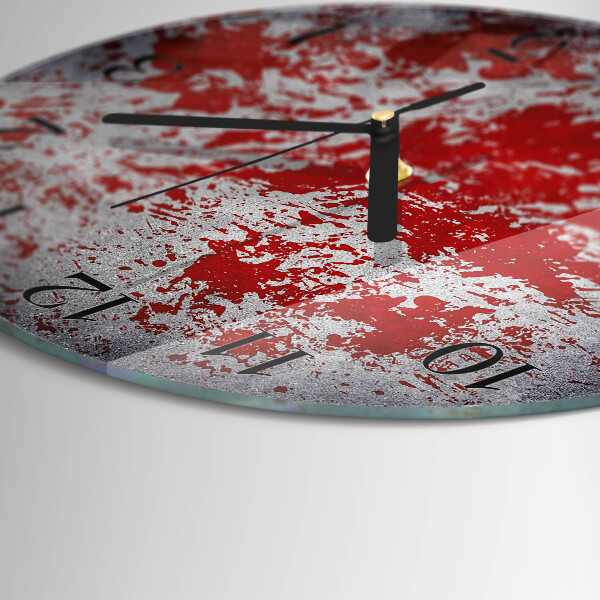 Round wall clock Stains