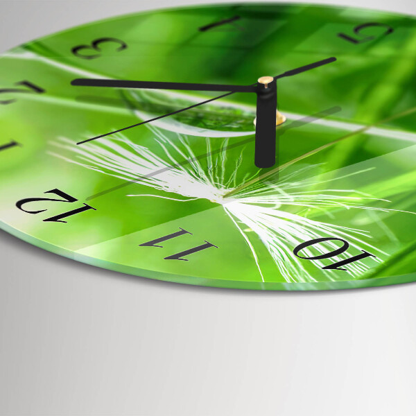 Round wall clock Grass