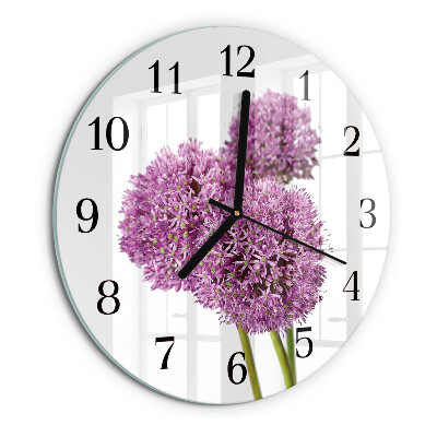 Round wall clock Flower