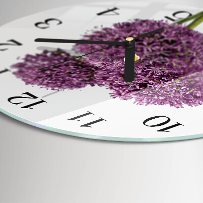 Round wall clock Flower