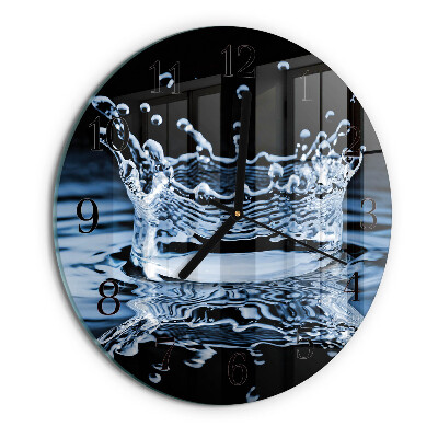 Round wall clock Water