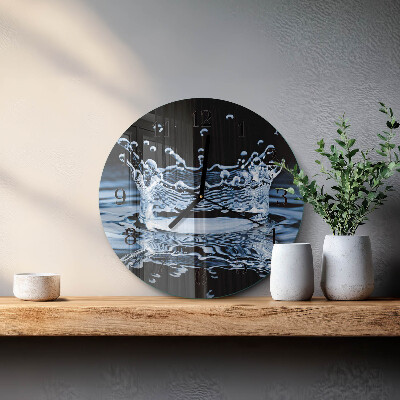 Round wall clock Water