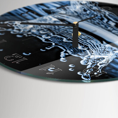 Round wall clock Water