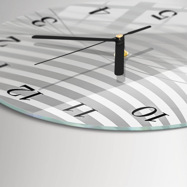 Round wall clock Abstract Lines