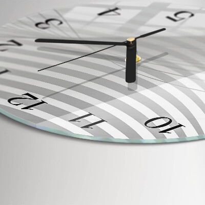 Round wall clock Abstract Lines