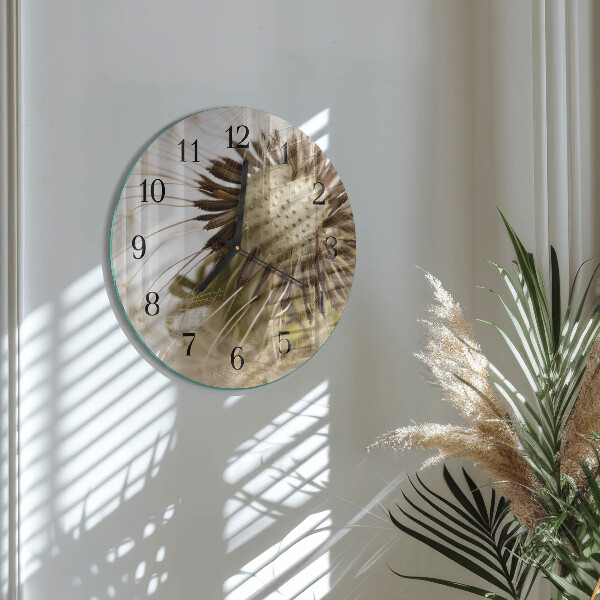 Round wall clock Dandelion
