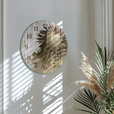 Round wall clock Dandelion