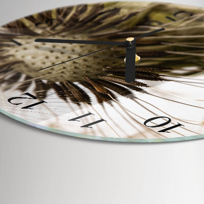 Round wall clock Dandelion