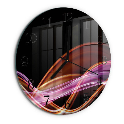 Round wall clock Abstract Art