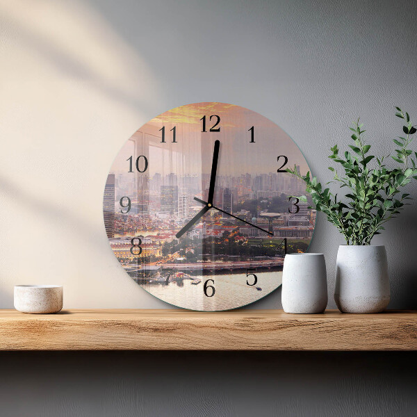 Round wall clock City