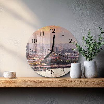 Round wall clock City