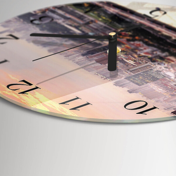 Round wall clock City
