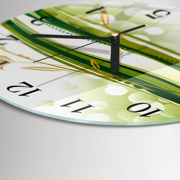 Round wall clock Abstract Lines