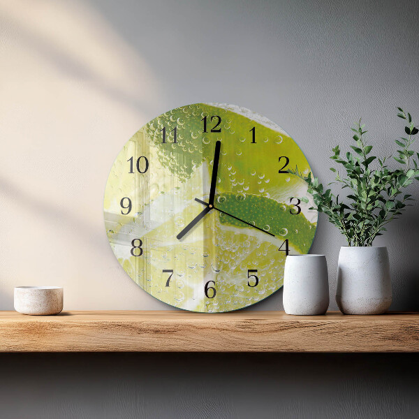 Round wall clock Limewater