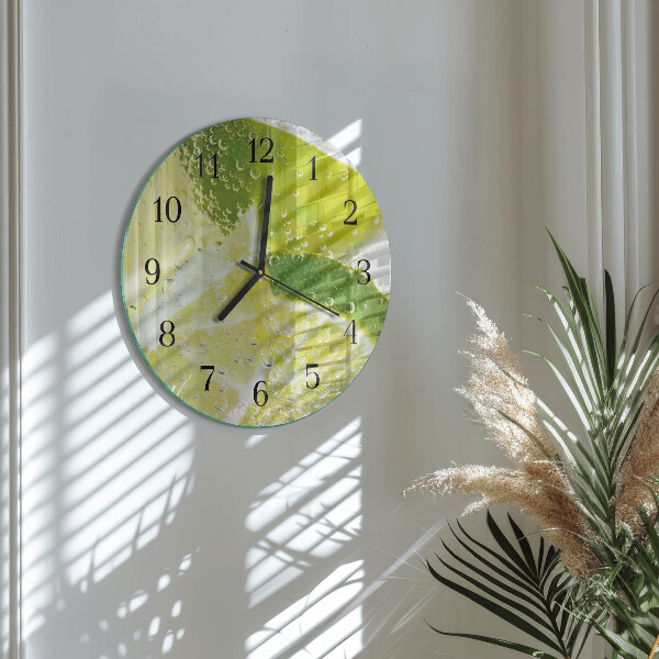 Round wall clock Limewater
