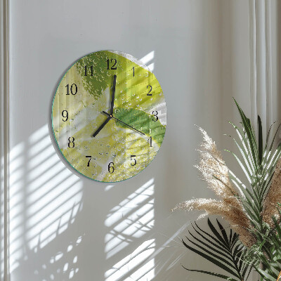 Round wall clock Limewater