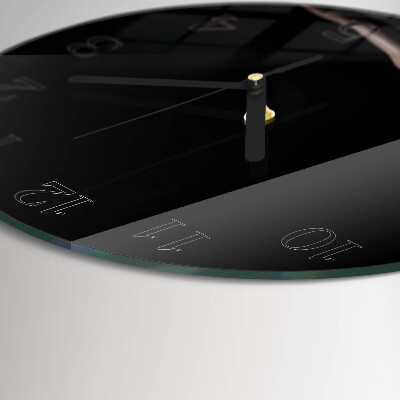 Round wall clock Woman