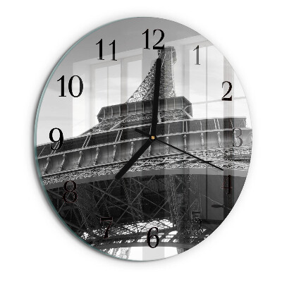Round wall clock Eiffel Tower Paris