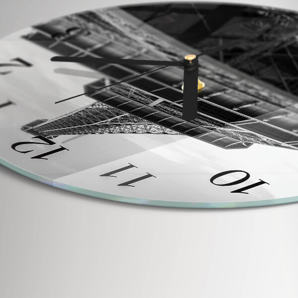 Round wall clock Eiffel Tower Paris
