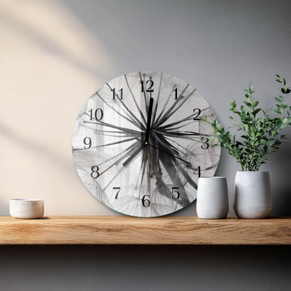 Round wall clock Dandelion
