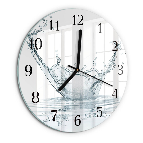 Round wall clock Water